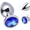 Alive Mini Metal Butt Plug Blue S (SO5998) - зображення 7