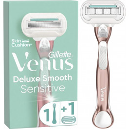   Venus Gillette  Бритва Extra Smooth Sensitive RoseGold с 1 сменным картриджем (7702018517886)