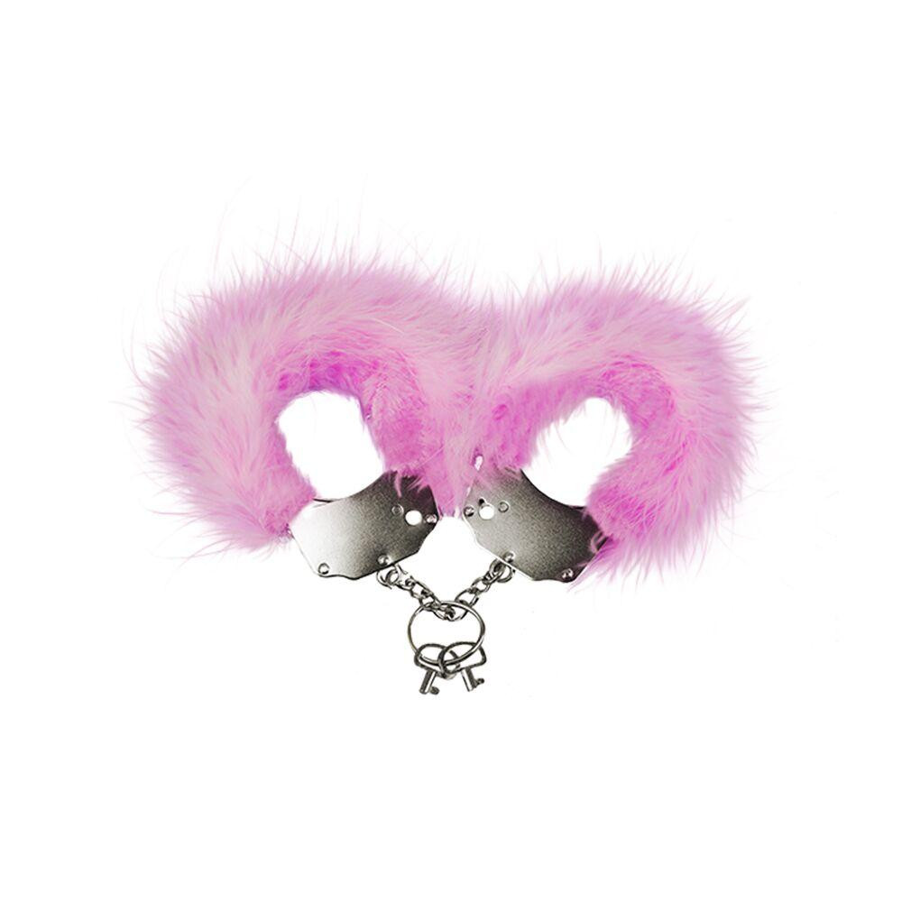 Adrien lastic Наручники металлические с розовой отделкой Adrien Lastic Handcuffs Pink (AD30301) - зображення 1