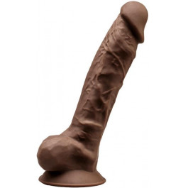   Silexd Фаллоимитатор Silexd Premium Silicone Dildo Model 1 Size 9, коричневый (8433345220185)