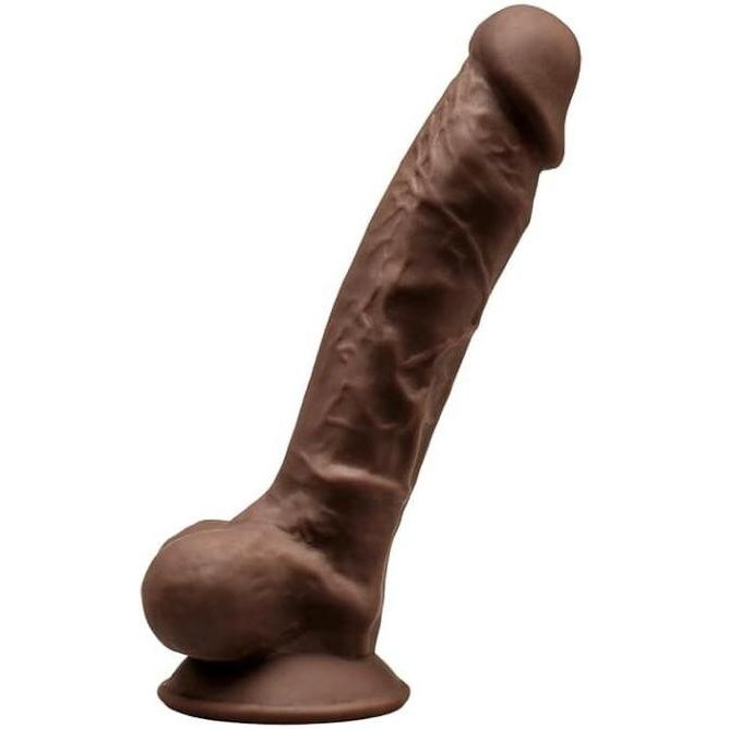 Silexd Фаллоимитатор Silexd Premium Silicone Dildo Model 1 Size 7, коричневый (8433345220284) - зображення 1