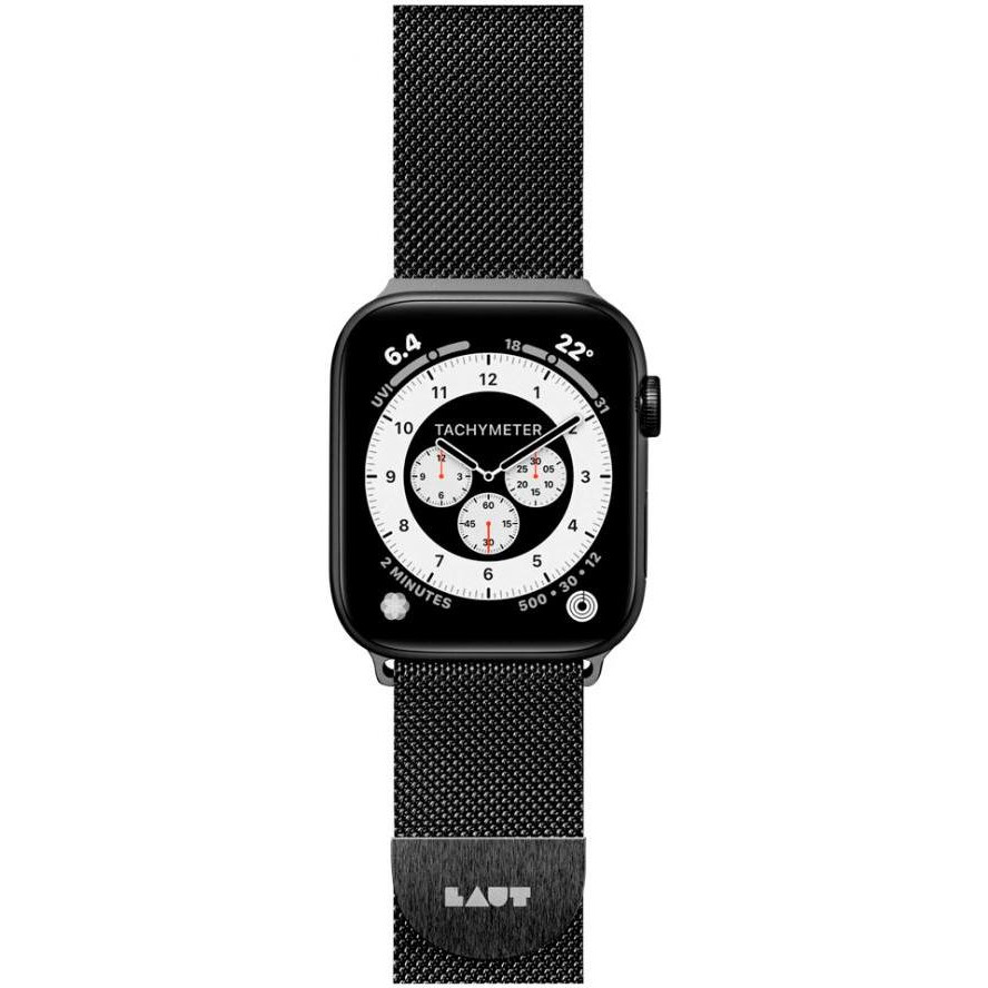 LAUT Ремешок  STEEL LOOP для Apple Watch размер 42/44 мм, черный (LAUT_AWL_ST_BK) - зображення 1