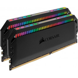   Corsair 16 GB (2x8GB) DDR4 3200 MHz Dominator Platinum RGB Black (CMT16GX4M2Z3200C16)