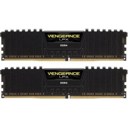   Corsair 32 GB (2x16GB) DDR4 2400 MHz Vengeance LPX Black (CMK32GX4M2A2400C16)