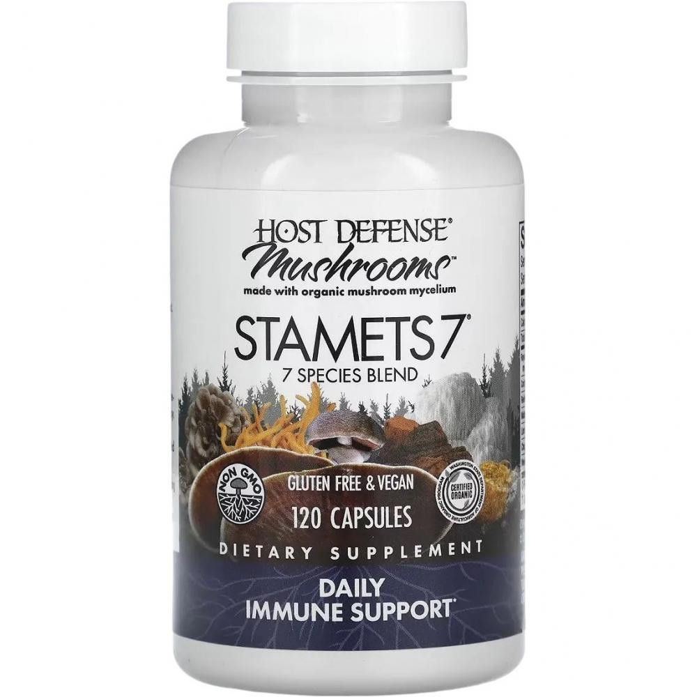 Fungi Perfecti Stamets 7 Daily Immune Support 120 вегетаріанських капсул - зображення 1