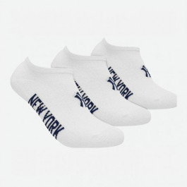   NEW YORK YANKEES Шкарпетки  3 pk Sneaker 15100004-1001 39-42 р 3 пари Білі (8718984009378)