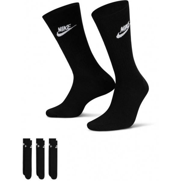 Nike Набір шкарпеток  Everyday Essential DX5025-010 38-42 3 пари Чорний (196148785654) - зображення 1