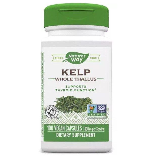 Nature's Way Вітамін Nature's Way Ламінарія, Kelp, 600 мг, 100 капсул (NWY14500) - зображення 1