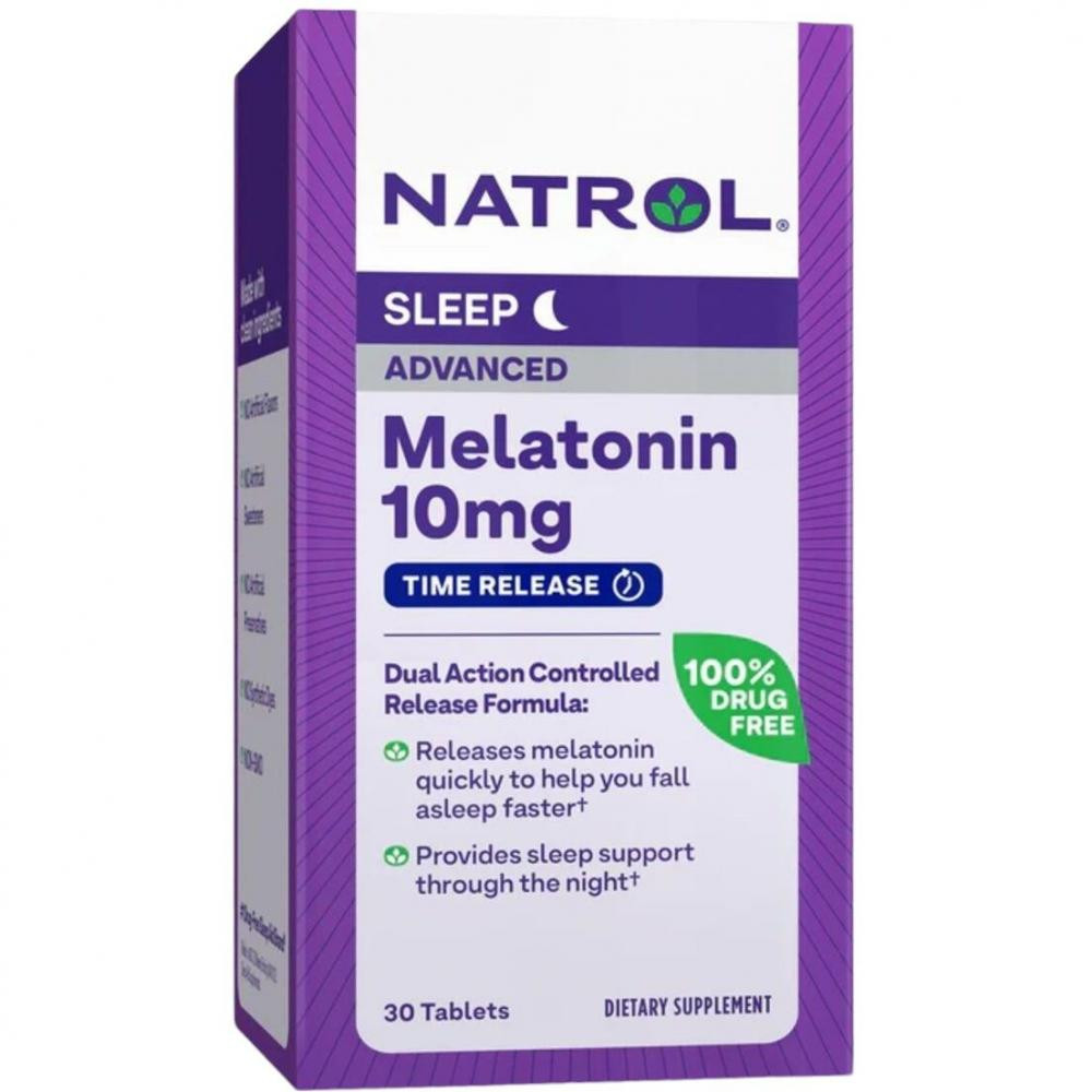 Natrol Advanced Maximum Strength уповільненого вивільнення 10 мг 30 таблеток (NTL07171) - зображення 1