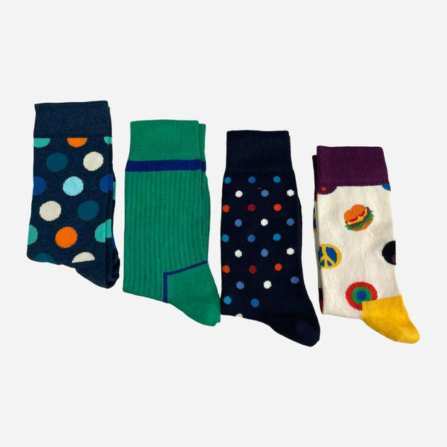 Happy socks Набір жіночих шкарпеток прикольних високих бавовняних  00-4038*00 36/40 4 пари Кольоровий (220000506 - зображення 1