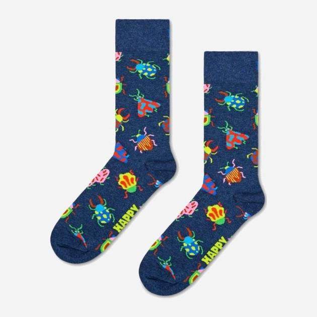 Happy socks Шкарпетки чоловічі прикольні високі бавовняні  00-4003*50 41/46 Сині (2200005065822) - зображення 1