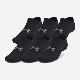   Under Armour Набір чоловічих шкарпеток коротких  Essential No Show 6pk 1382611-001 34-35 (SM) 6 шт Чорний (196885