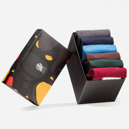   Griffon Socks Набір жіночих шкарпеток високих бавовняних  Теплий Eskimos Box S (35-39) 2 пари Зелений/Сірий/Червон