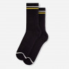 Griffon Socks Шкарпетки жіночі високі бавовняні  Port Black Stripes S (35-39) Чорні (ROZ6501033308) - зображення 1