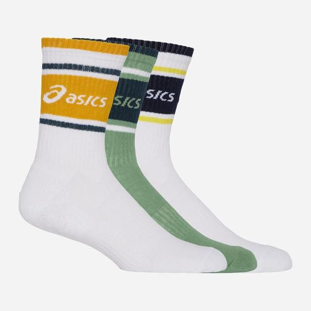 Asics Набір жіночих шкарпеток високих  3 PACK  LOGO CREW SOCK c-3033B879-960 35-38 3 пари Синій/Зелений/По - зображення 1