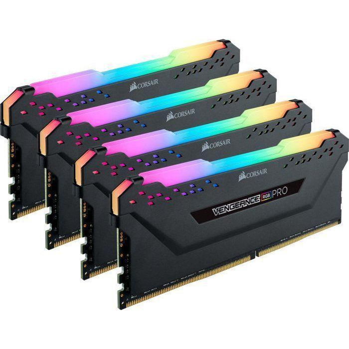 Corsair 32 GB (4x8GB) DDR4 3200 MHz Vengeance RGB PRO (CMW32GX4M4C3200C16) - зображення 1