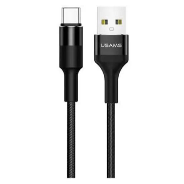 USAMS USB Cable to USB-C 1.2m Black (SJ221TC01) - зображення 1