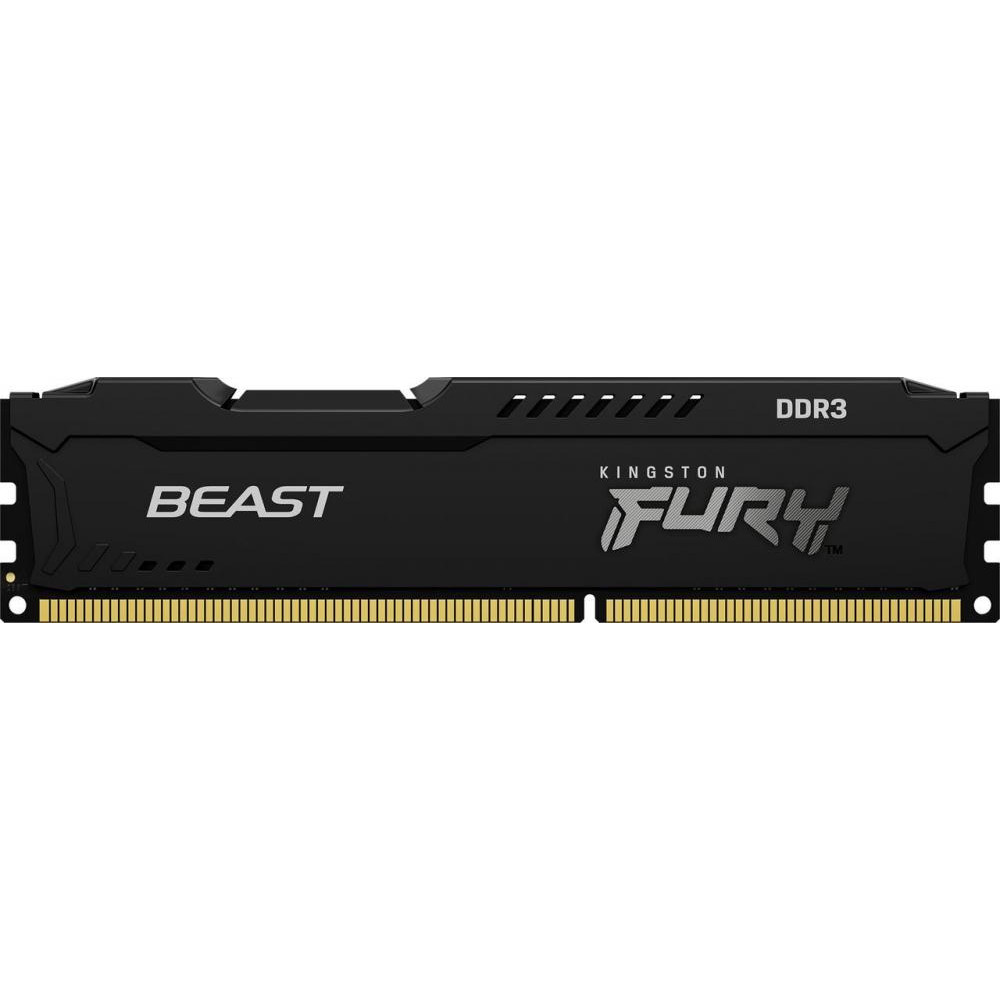 Kingston FURY 4 GB DDR3 1600 MHz Beast Black (KF316C10BB/4) - зображення 1