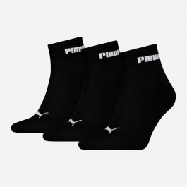   PUMA Набір чоловічих шкарпеток бавовняних  Unisex New Generation Cushioned Qua 93839302 43/46 3 пари Чорн