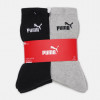 PUMA Набір жіночих шкарпеток бавовняних  Crew Sock 6P 88749602 35/38 6 пар Чорний/Сірий (8713537698603) - зображення 1