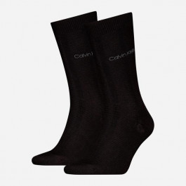   Calvin Klein Набір шкарпеток високих бавовняних  701229436-001 One Size 2 пари Чорний (8720245648547)