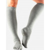 ToeSox Шкарпетки  Grip Full Toe Scrunch Knee High M (39-42.5) Сірі (812035024650) - зображення 1