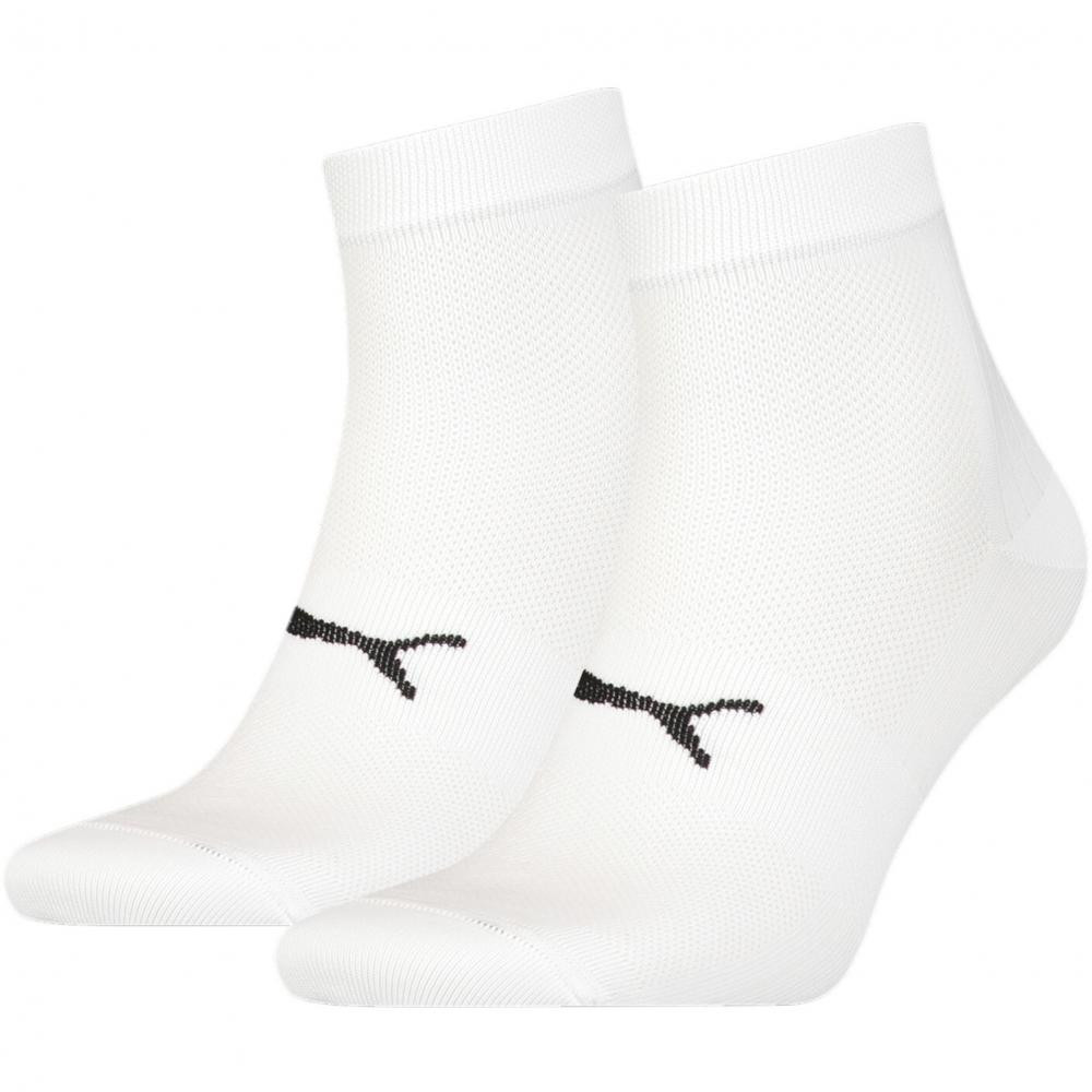 PUMA Набір жіночих шкарпеток коротких бавовняних  Sport Light Quarter 2P 9354770 35/38 2 пари White (8720 - зображення 1