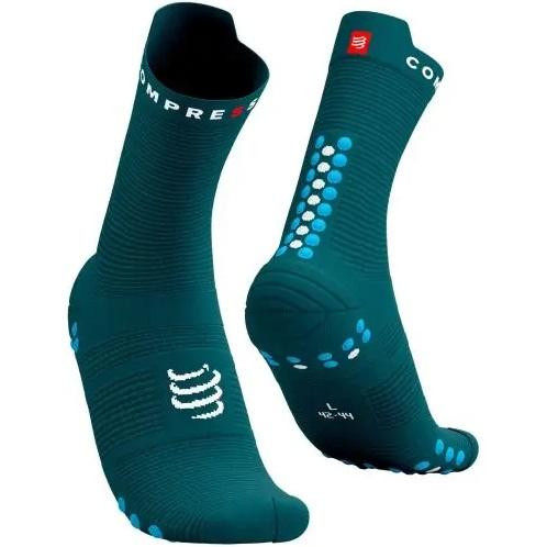 Compressport Шкарпетки  Pro Racing Socks V4.0 Run High, Shaded Spruce/Hawaiian Ocean, T4 (XU00046B 118 0T4) - зображення 1