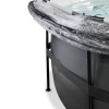 EXIT Black Leather Pool 427x122cm + sand filter pump, canopy, heat pump / black (30.67.14.20) - зображення 5