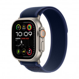   Apple Watch Ultra 2 GPS + Cellular 49mm Natural Titan. Case w. Blue Trail Loop - M/L (MX4L3)