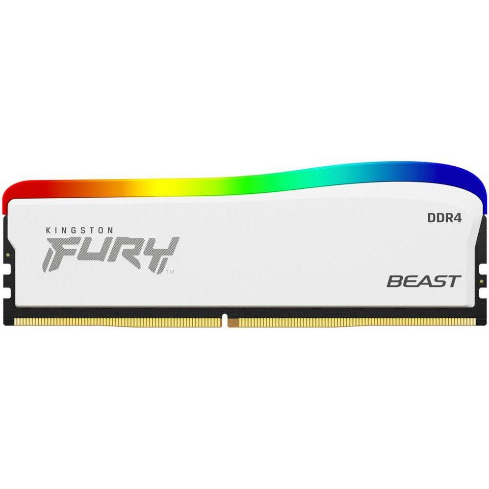 Kingston FURY 16 GB DDR4 3200 MHz Beast RGB Special Edition White (KF432C16BWA/16) - зображення 1