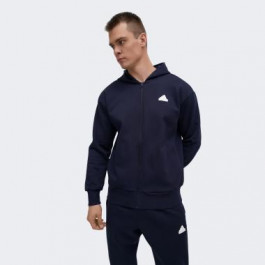 Adidas Толстовка на блискавці чоловіча  M Fi Dblknt Fz IX3903 S Синя (4067896524412)