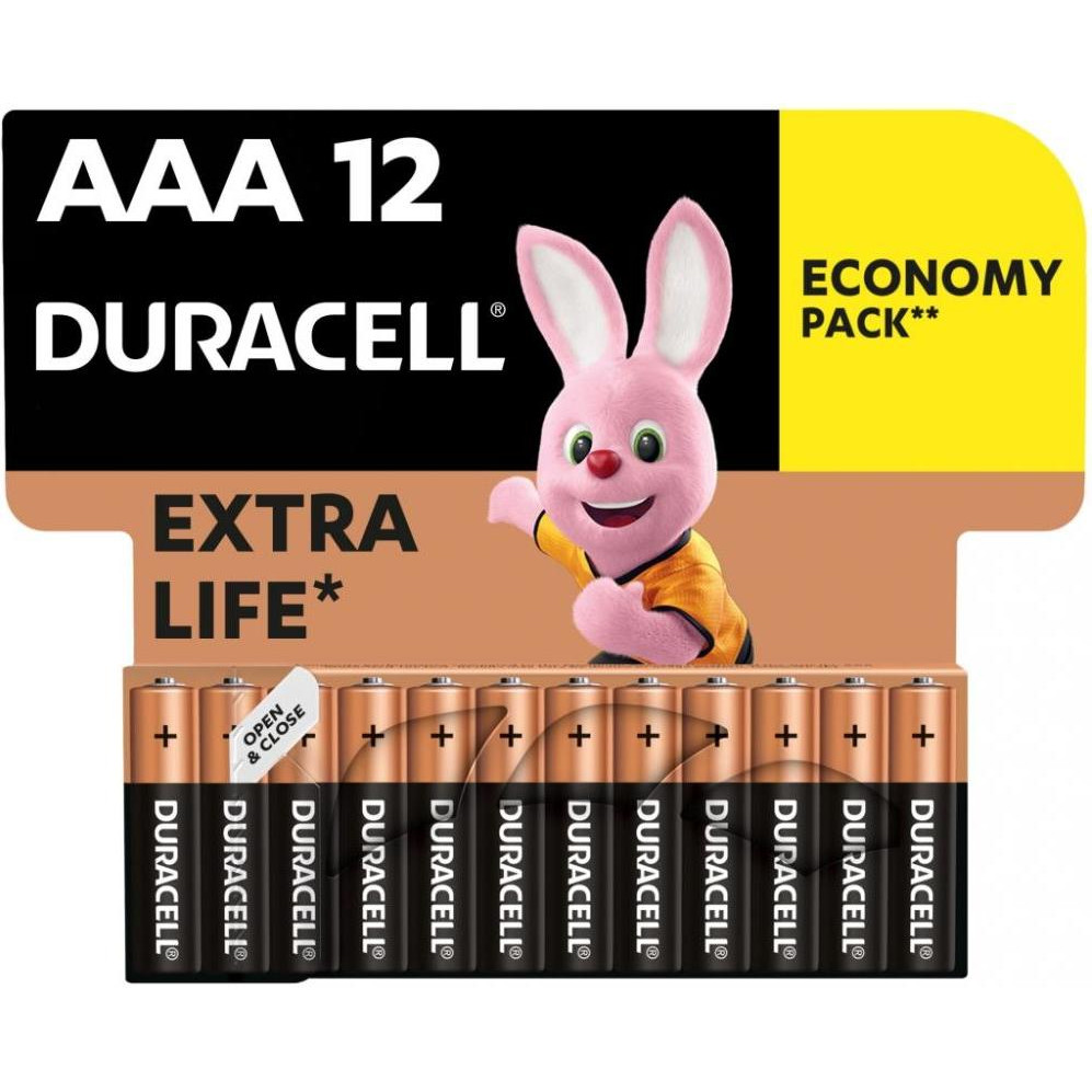 Duracell AAA bat Alkaline 12шт Basic 81545432 - зображення 1