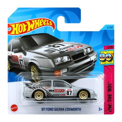 Hot Wheels 87 Ford Sierra Cosworth The `80S 1:64 HKJ59 Silver - зображення 1