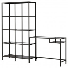   IKEA VITTSJO 100x36h74 czarnobraz/VITTSJO 100x36h175 (799.026.57)