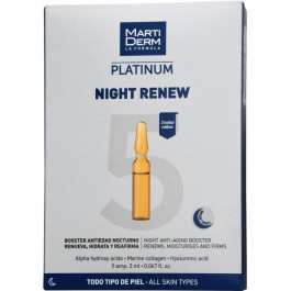   MARTIDERM Ампулы ночные  Platinum Night Renew Ampollas 5 шт х 2 мл (8437019178024)