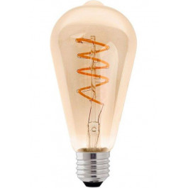   DeLux LED ST64 5W 2200K E27 Amber Spiral Filament (90018153)