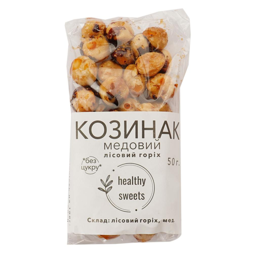 Healthy Козинак  Sweets лісовий горіх медовий 50 г (930586) (4820271190080) - зображення 1