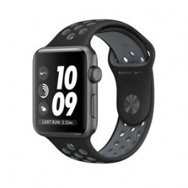   Apple Watch Nike+ 38mm Space Gray Aluminum Case with Black/Cool Gray Nike Sport Band (MNYX2)