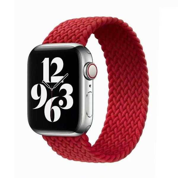 Crawford Technology Ремінець для Apple Watch 38mm/40mm Braided Solo Loop Red (M/140mm) - зображення 1