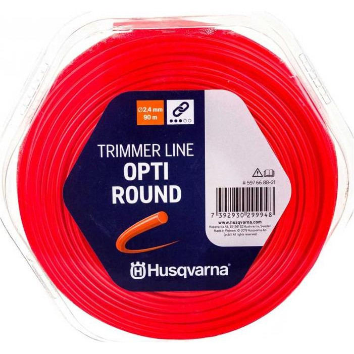 Husqvarna Леска для триммеров  Opti Round 2,4/90m Donut Orange (5976688-21) - зображення 1