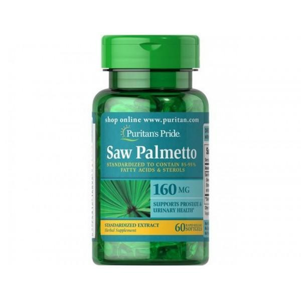 Puritan's Pride Saw Palmetto 160 mg 60 softgels - зображення 1