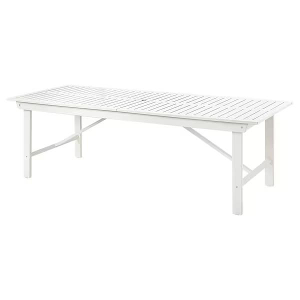 IKEA BONDHOLMEN Стіл, садовий, білий/бежевий, 235х90 см (205.581.96) - зображення 1