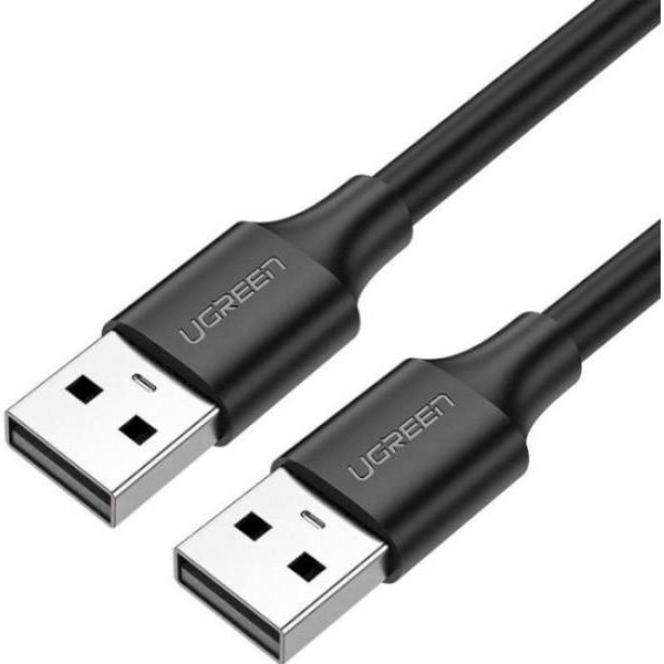 UGREEN US102 USB-A to USB-A 2.0 0.5m Black (10308) - зображення 1