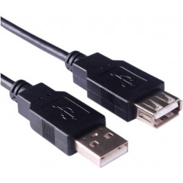   KINGDA USB AM to AF 2m Black (KDUSB2004-2M)