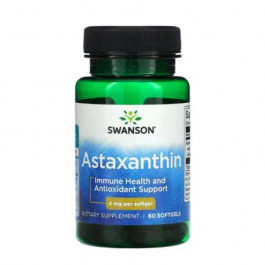   Swanson Astaxanthin Астаксантин 4 мг 60 капсул