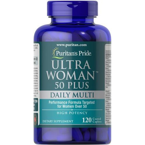 Puritan's Pride Ultra Woman 50 Plus Multi-Vitamin 120 таблеток - зображення 1