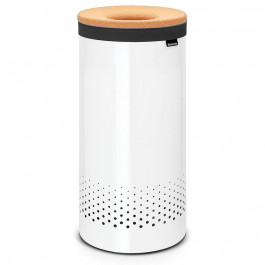   Brabantia Бак для белья Brabantia Laundry Bin 35 л Cork Lid White and Cork Brown (104367)