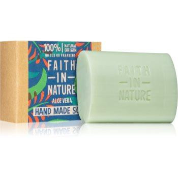 Faith In Nature Hand Made Soap Aloe Vera натуральне тверде мило з алое вера 100 гр - зображення 1