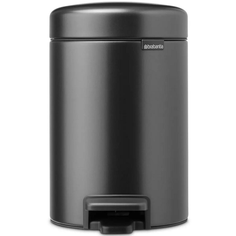 Brabantia Бак для сміття з педаллю  NewIcon Pedal Bin 5 л, графітовий (233463) - зображення 1